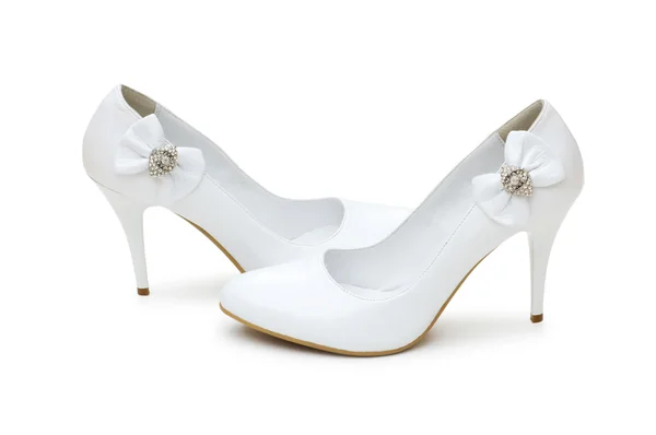 Woman shoes isolated on the white — Stock Photo, Image