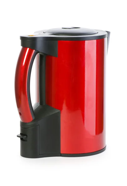 Red electrical kettle isolated — Stock Photo, Image