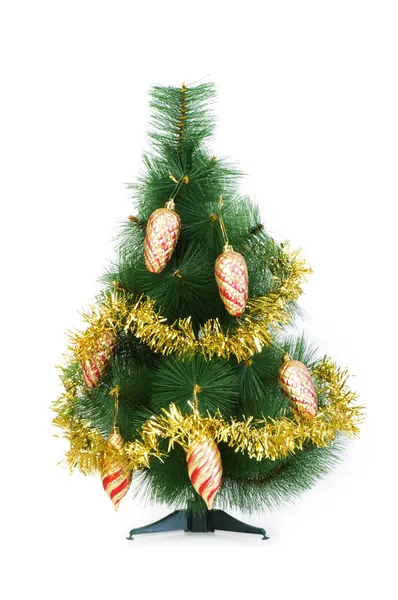 Christmas tree isolated on the white — Stock Photo, Image