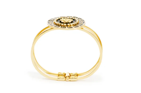 Golden ring isolated on the white — Stock Photo, Image