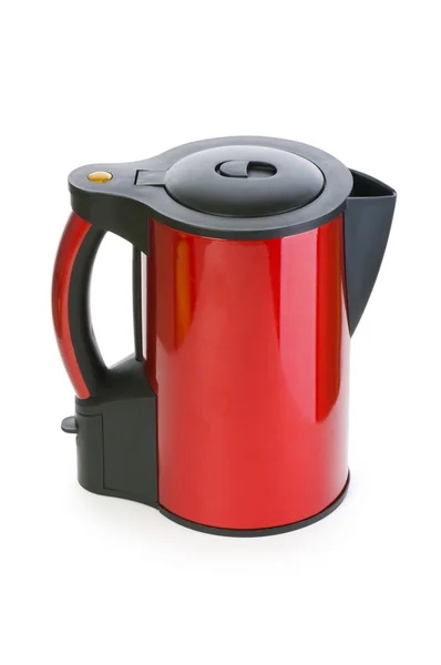 Red electrical kettle isolated — Stock Photo, Image