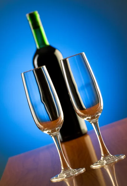 Vin koncept med lutning — Stockfoto