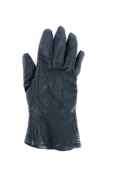 Lederen handschoenen geïsoleerd op de witte — Stockfoto
