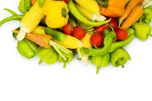 Forskellige grøntsager isoleret - Stock-foto
