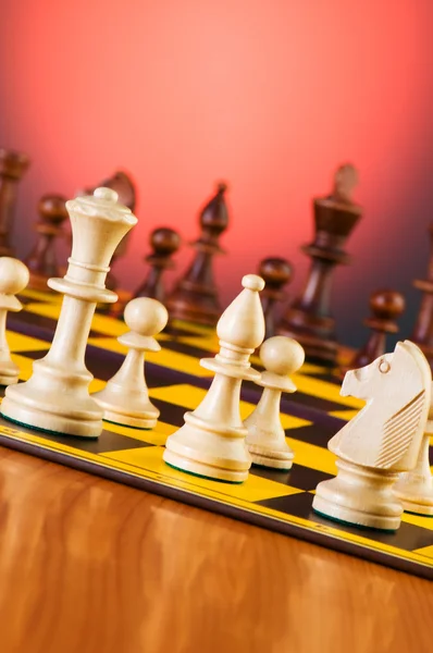 체스 조각과 개념 — 스톡 사진