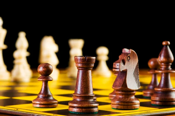체스 조각과 개념 — 스톡 사진