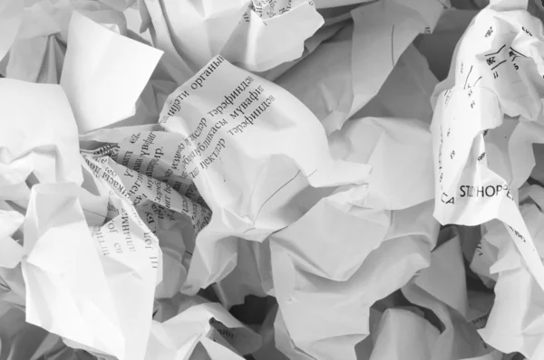 Concept de recyclage avec beaucoup de papier — Photo