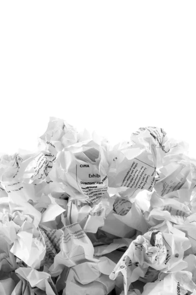 Concepto de reciclaje con mucho papel — Foto de Stock