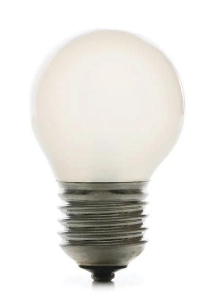 Лампочка ізольована на білому — стокове фото