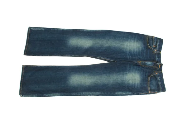 Пара джинсов изолированы на белом — стоковое фото