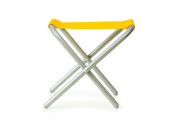 Cadeira de praia isolada no branco — Fotografia de Stock