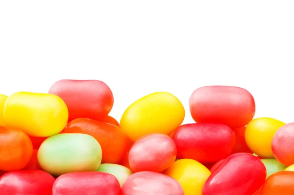 Various jelly beans isolated — Stock Photo, Image