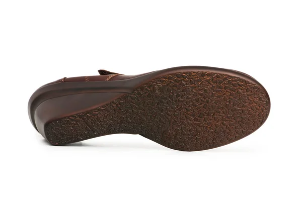 Bruine laarzen geïsoleerd op de witte — Stockfoto