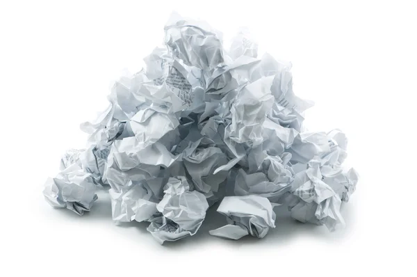 Recyclingkonzept mit viel Papier — Stockfoto