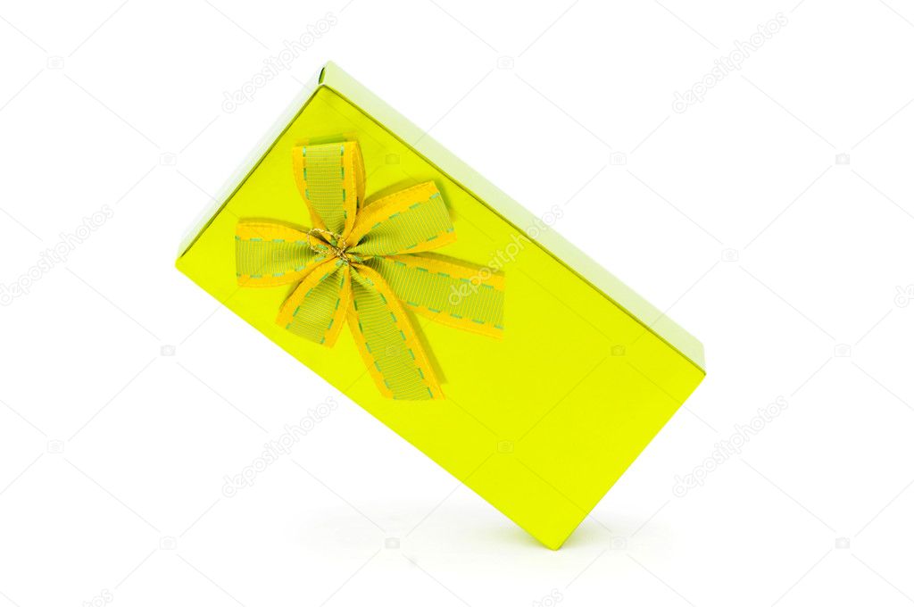 Gift box isolated on the white
