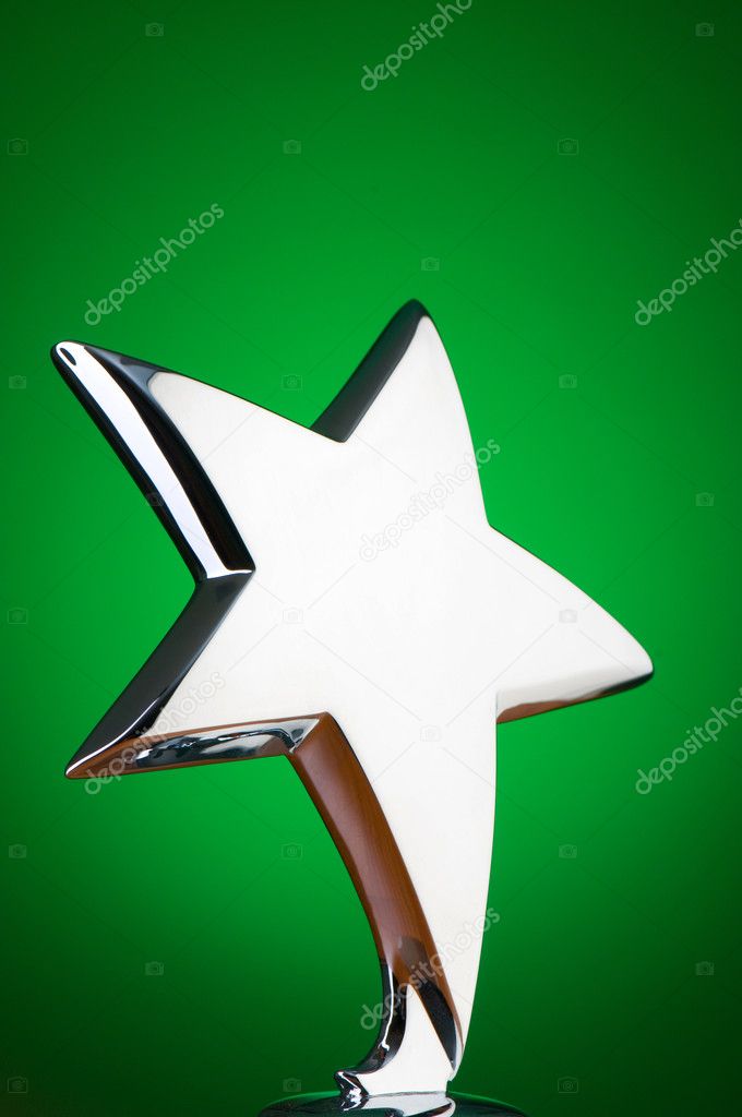 Star award against gradient