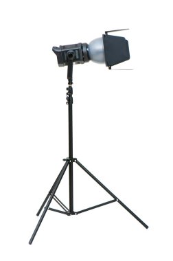 Studio lighting isolated on the white clipart