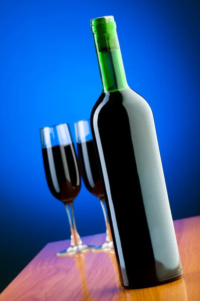 Wine glasses against background — Stock Photo, Image