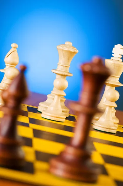Concept d'échecs avec des pièces — Photo