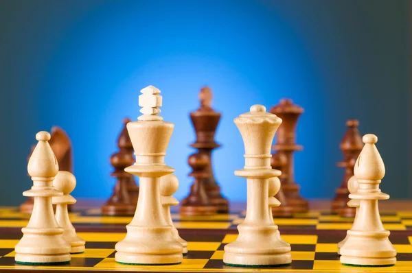 Chess concept with pieces — Stock Photo, Image