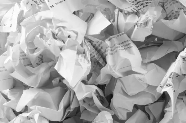 Έννοια της ανακύκλωσης με πολλές χαρτί — Φωτογραφία Αρχείου