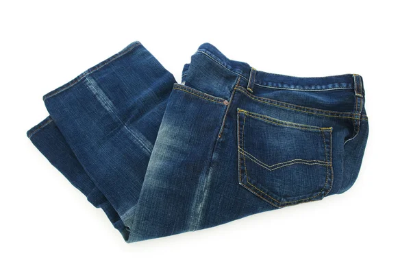 Coppia di jeans isolati sul bianco — Foto Stock