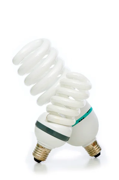 Lampada a risparmio energetico isolato — Foto Stock