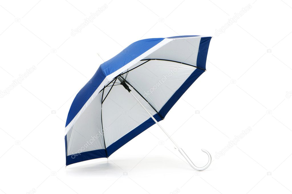 Colourful umbrella isolated