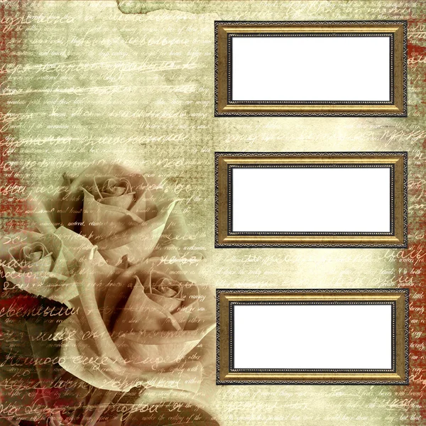 Frames on glamour grunge background — Stock Photo, Image