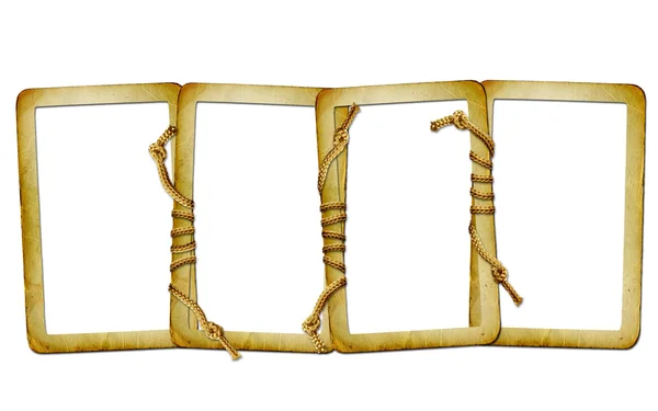 Слайди з мотузкою ізольований фон — стокове фото