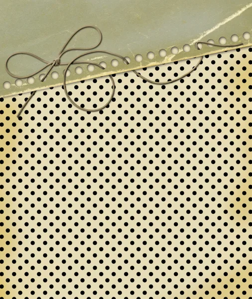 Tarjeta grunge para diseño de fondo de polka — Foto de Stock