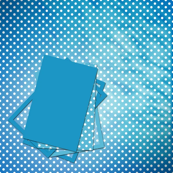 Heilwens blauwe kaart met bladen voor ontwerp — Stockfoto