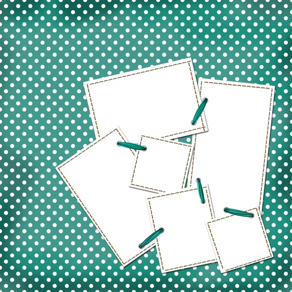 Поздравление с грин-картой с листами для дизайна — стоковое фото