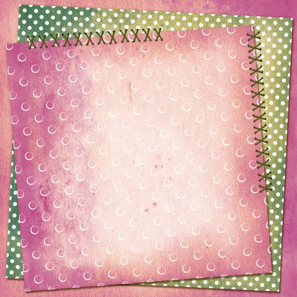 stock image Grunge card for design polka dot background