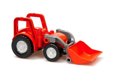 Red tractor clipart