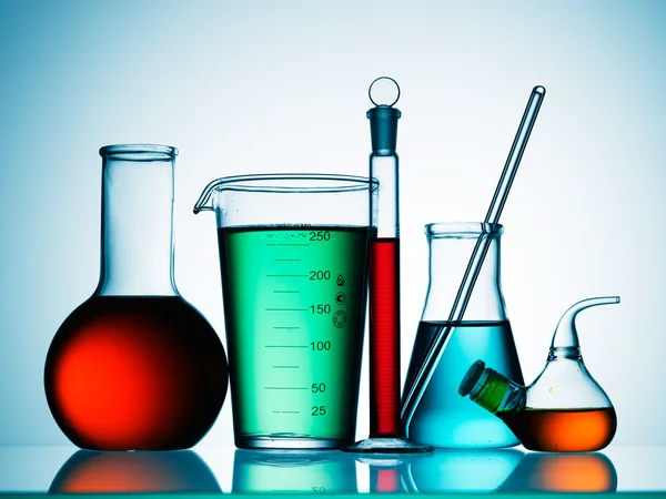 Assorted laboratory glassware equipment — Stock Photo © Irochka #5129743