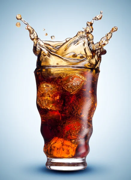 Cola splash isolated