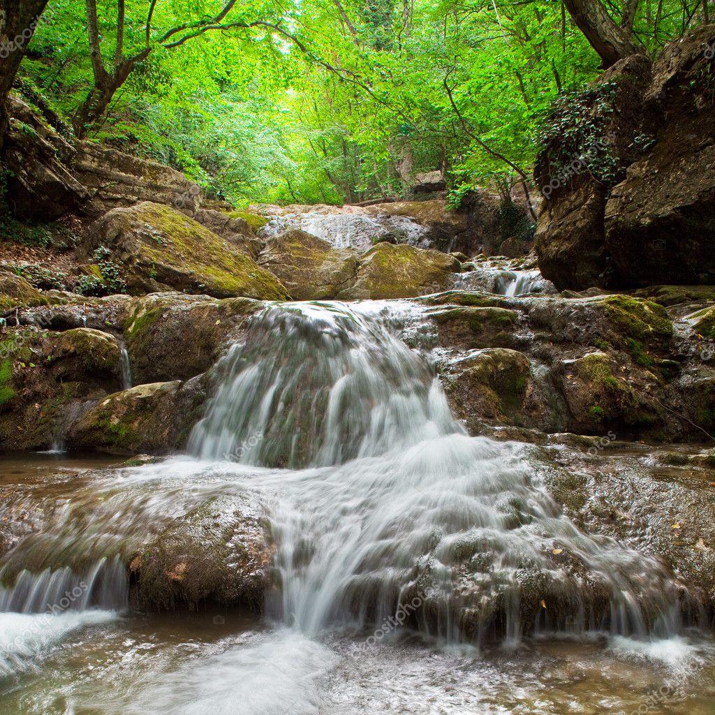 Natural Spring Waterfall — Stock Photo #5121007