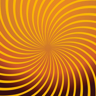 Twirl orange abstract clipart