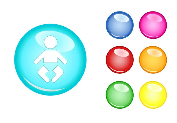 圆球标志儿童 — 图库矢量图片