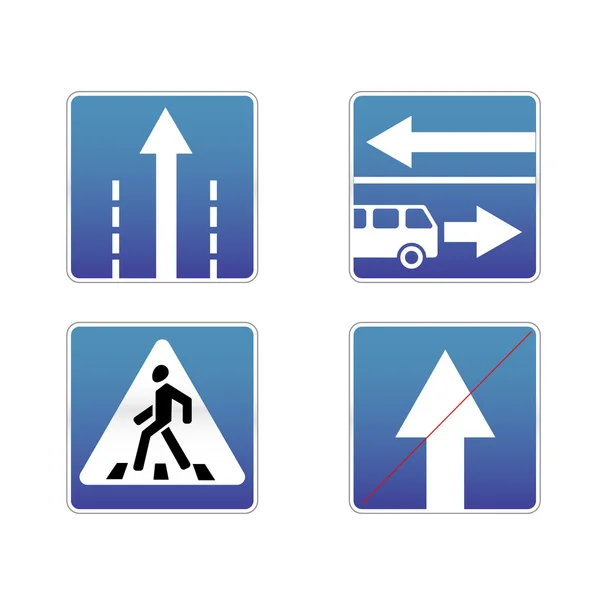Signs traffic — Stock Vector