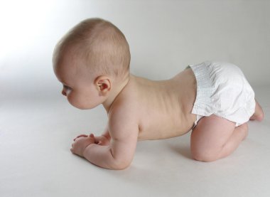 Baby on all fours clipart