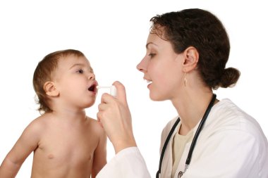 Inhalant doctor baby clipart