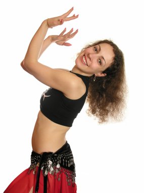 Belly-dance woman clipart