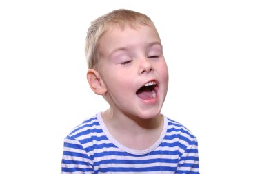 Child singing clipart