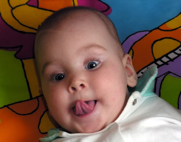 Dítě s ústy — Stock fotografie