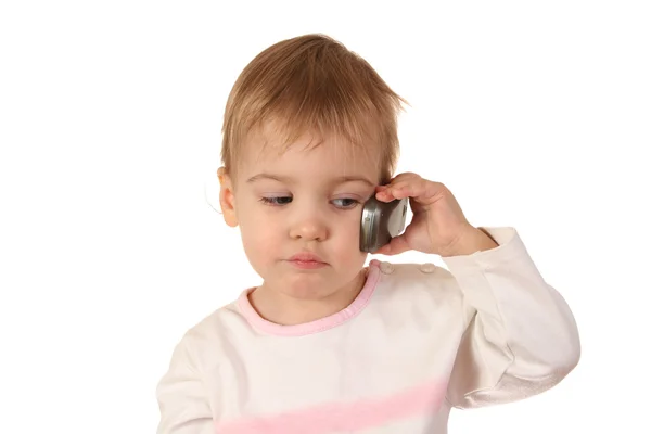 Problem baby with phone 2 — Stock Photo, Image