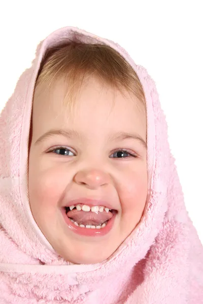 Dziecko ręcznikiem — Zdjęcie stockowe