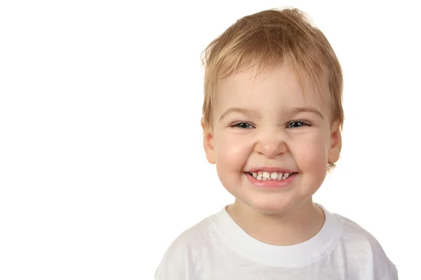 Χαμόγελο μωρό απομονωθεί — Φωτογραφία Αρχείου