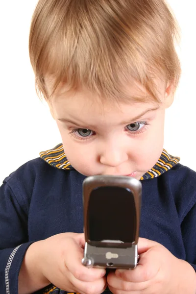 Bebé empuje el teléfono 2 — Foto de Stock